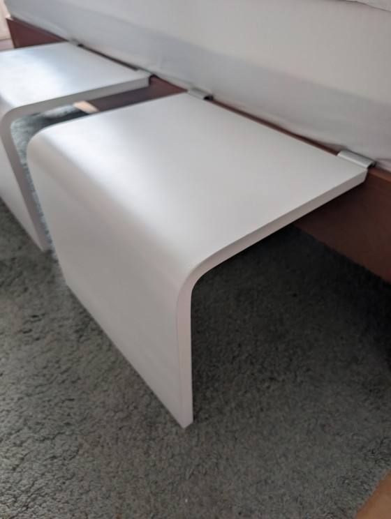 Auping Auronde Anstecktische / Nachttische Weiß 34.5 Cm Hoch – Metal, Wood (photo 4 of 8)