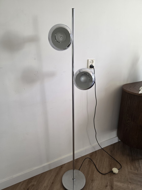 Ball Lamp Chrome 2 Spots Vintage 60s'70s eyeball cosack leuchten – Floor lights, Metal (photo 2 of 6)