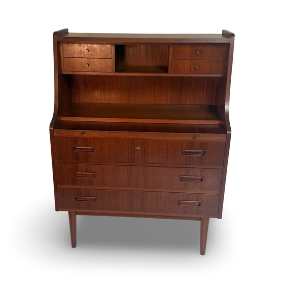 Image 1 of Gunnar Nielsen Tibergaard - Secretary / Dressoir - 1960’s - Teak - Danish design, marked and complete
