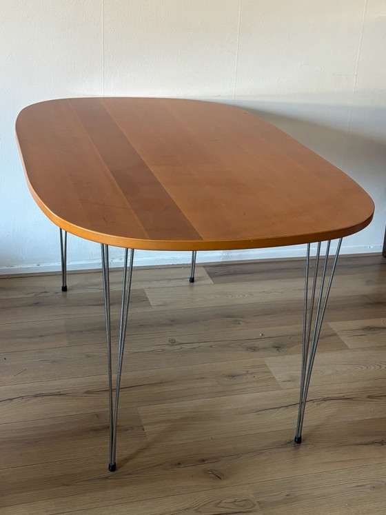 Tavolo da pranzo danese vintage – Tavoli da pranzo, Legno, Metallo (photo 5 of 14)