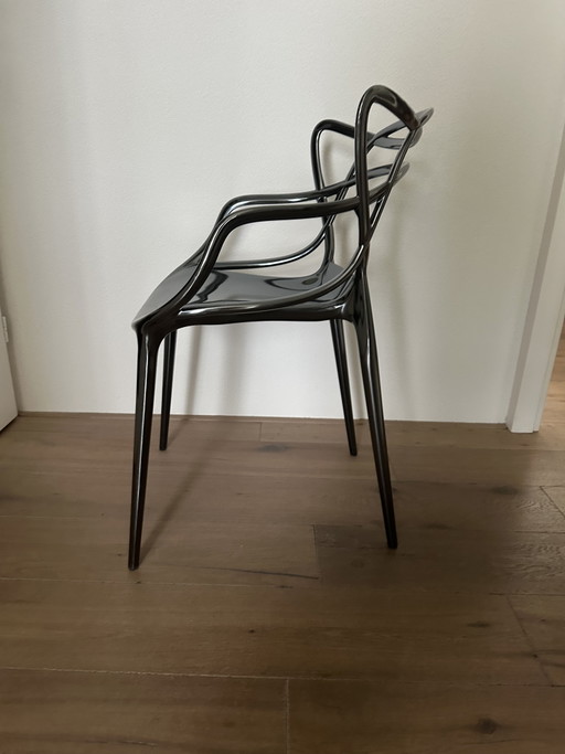 3x Kartell Masters titanio metálico