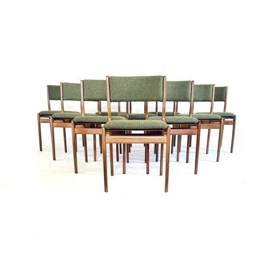 Image 1 of 10x gerestaureerde Deense eetkamerstoel ‘60