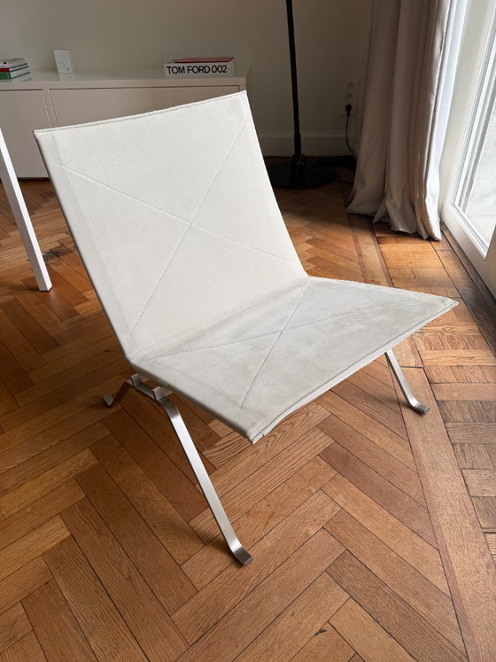 Image 1 of PK22 lounge chairs white nubuck leather