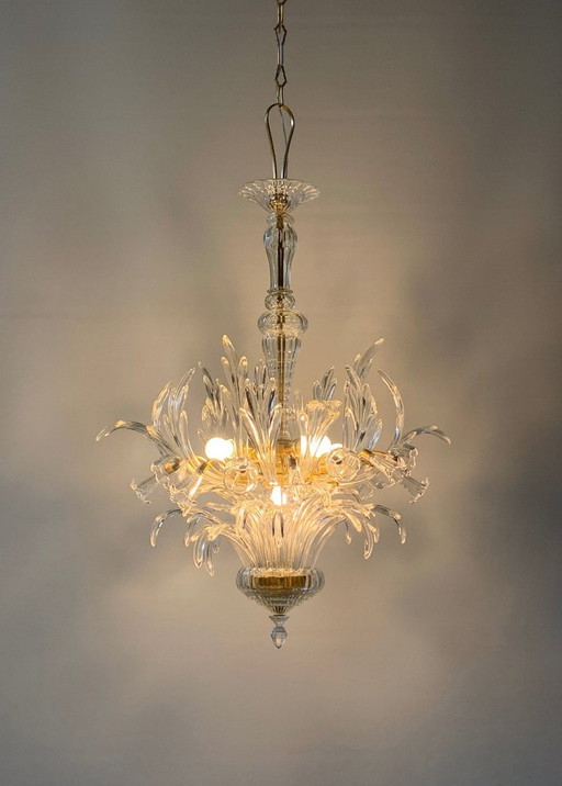 Murano-Glas-Kronleuchter, zugeschrieben an Seguso v.a. 1960