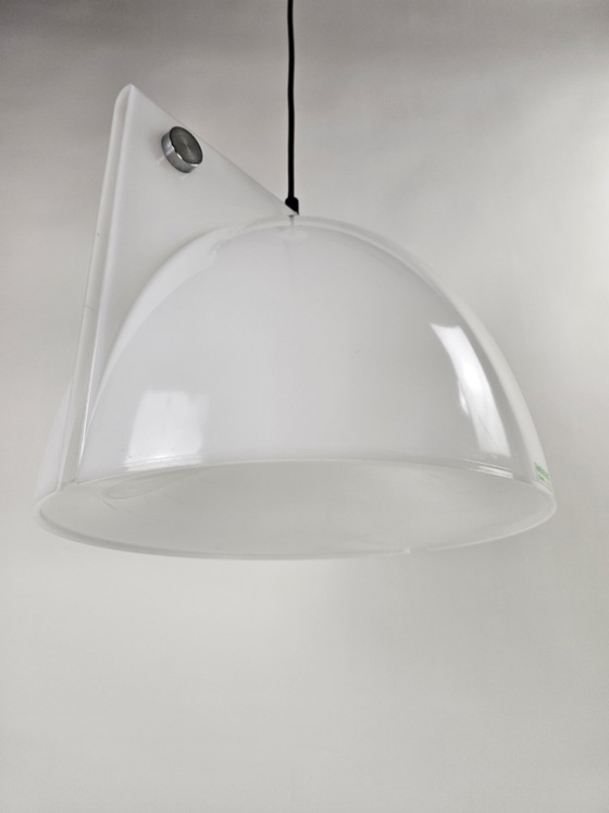 Modell Orion Hängelampe von Ermanno Lampa und Sergio Brazzoli für Guzzini – Pendelleuchten, Plastic, Vintage (photo 7 of 10)