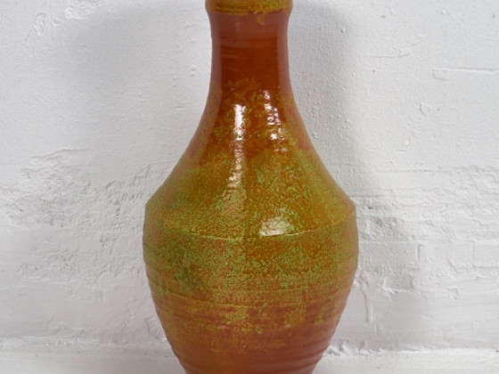 Vaso decorativo arancione vintage (c.1950) – Vasi, Ceramic (photo 2 of 9)