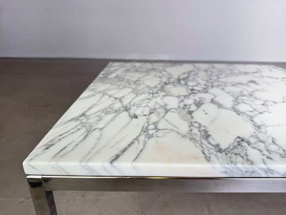 Image 1 of Mesa de centro original Florence Knoll de mediados de siglo, de mármol, de la década de 1960.