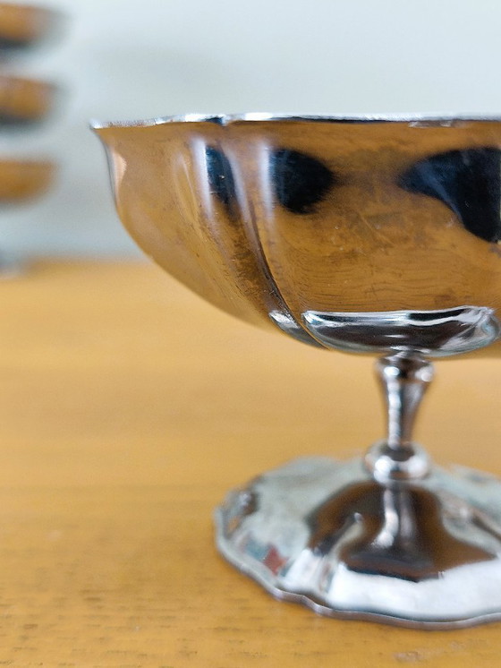 Image 1 of Juego de 6 vasos para helado de acero inoxidable