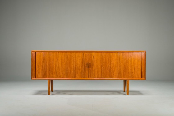 Image 1 of Buffet en teck attribué à Svend Aage Larsen pour Faarup Furniture Factory, Danemark, années 1960