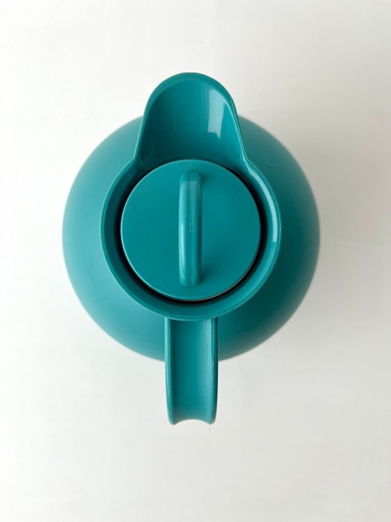 Image 1 of Alfi turquoise jug, Denmark postmodern insulated jug, thermos flask, 80s design