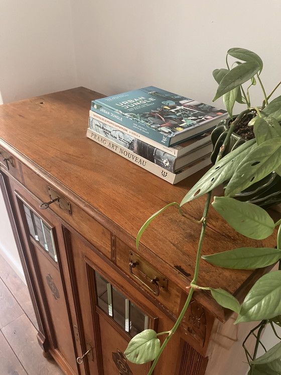 Image 1 of Antieke art deco wandkast / antique art deco wall cabinet