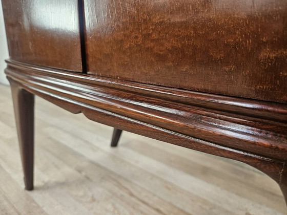 Image 1 of Art Deco nachtkastjes in mahoniehout met veren