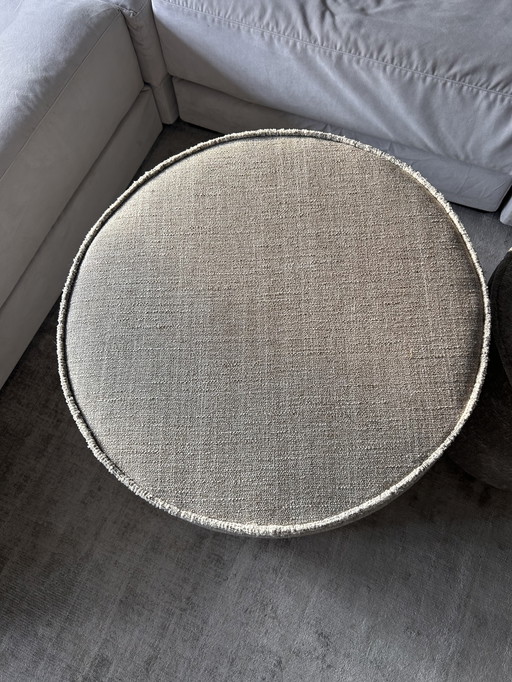 Mesa-puf hecha a mano NUEVA cubierta con hermosa tela