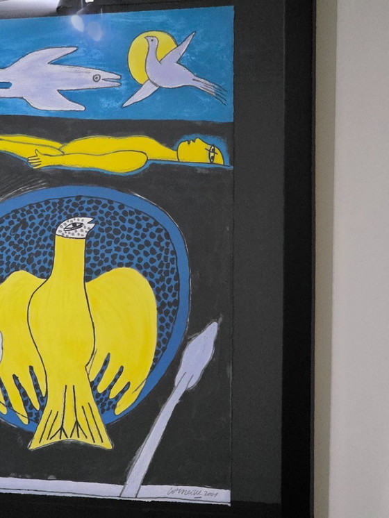 Image 1 of Corneille - Woman with Dove - E.A 3/10 - 2001 - Hand signed