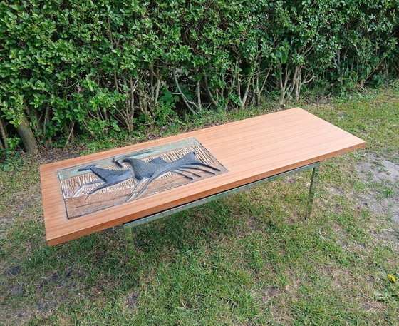 Image 1 of Mid century ceramic coffee table. 