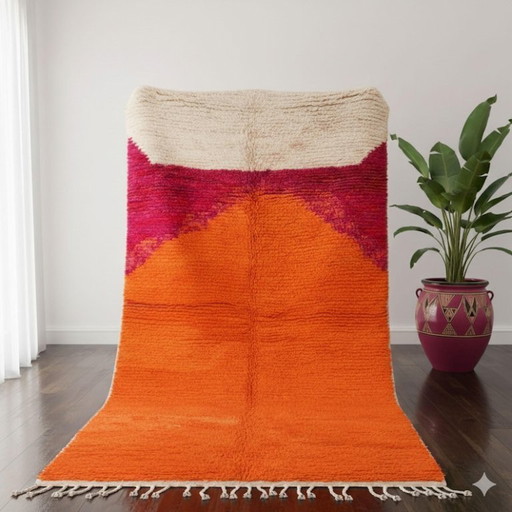 Prächtiger marokkanischer handgeknüpfter Teppich, 250 cm x 150 cm