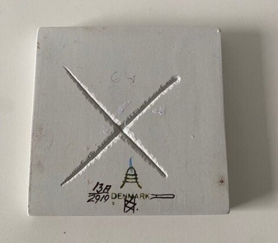 Image 1 of Alumnia Royal Copenhagen 1960's 2 Rare Tiles Tenera Nils Thorsson Beth Breyen