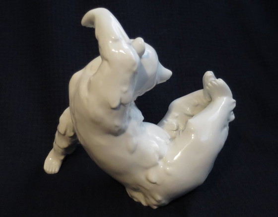 KPM Berlin Large Playing Bear White 18 cm high – Decorative Objects, Porcelain (photo 4 of 8)