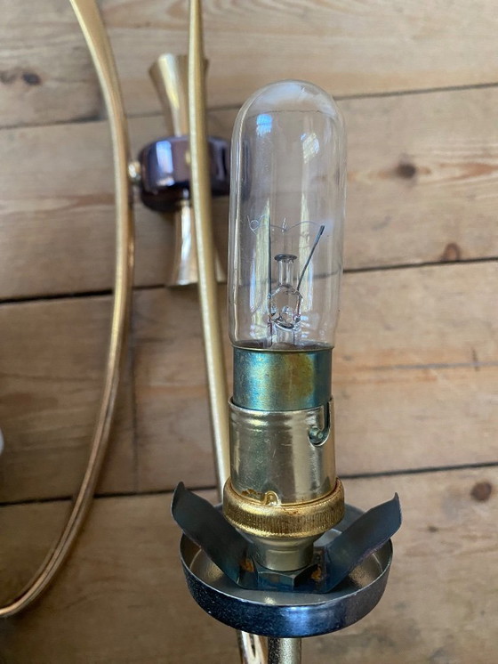 Image 1 of Applique murale double branche tulipe, design scandinave vintage années 60