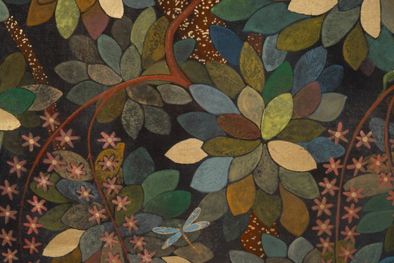 Image 1 of Painted canvas, or decorative panel, "Paradise Lost". Contemporary.