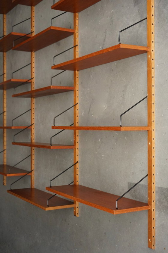 Image 1 of Estantería de pared danesa de mediados de siglo, Poul Cadovius para Cado, 1960