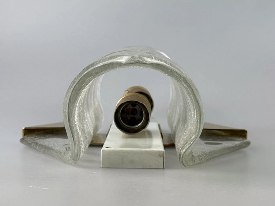 Image 1 of Lampada da parete XL anni '60 e '70 Applique da parete Kaiser Leuchten Ottone Vetro Space Age