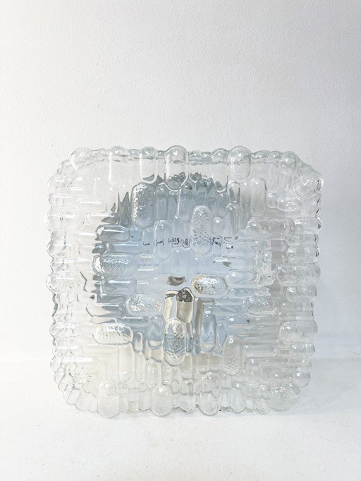 Molded Glass Ceiling Light, 1970