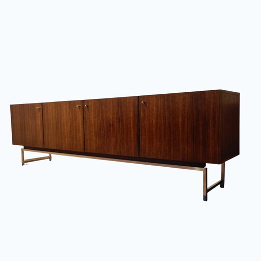 Credenza extra large super elegante in palissandro VDJ-245 Fristho Franeker, 1960 – dressoirs, Chrome, Wood (photo 2 of 15)