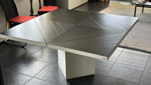Table de salle à manger Rosenthal « Quadrondo » par Erwin Nagel, grande version 140 cm