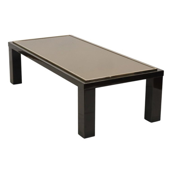Salontafel Belgo Chrom Hollywood Regency Design, Belgochrom, Glas, Metaal, Gold (foto 16 van 24)