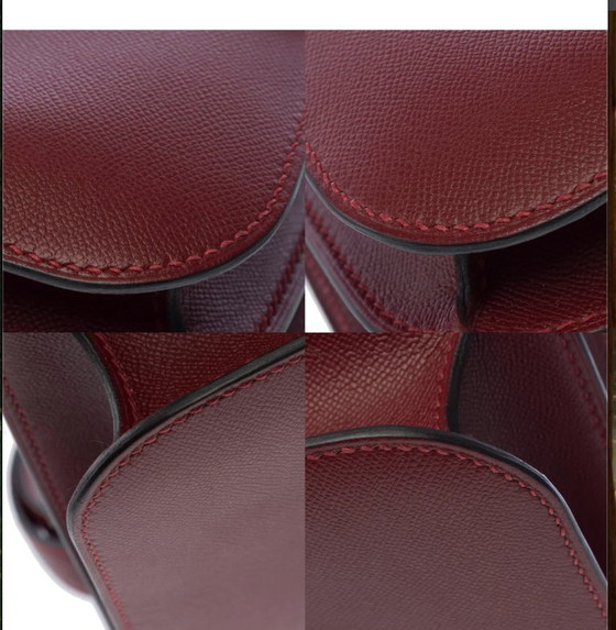 Image 1 of Borsa HERMES Constance en Cuir Rouge - 103287