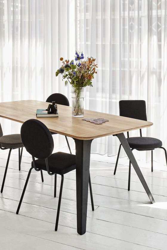 Image 1 of Tavolo da pranzo pieghevole di Bas Vellekoop per Puik Design, struttura nera