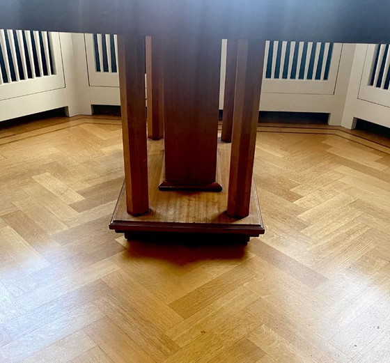 Image 1 of Vintage Mahogany Table with Inlaid Top