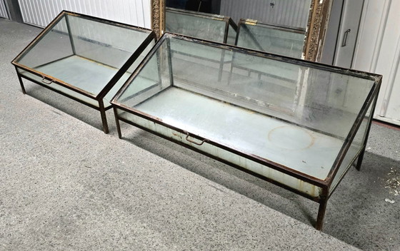 Image 1 of Coppia di vetrine inclinate - Inizio XX secolo