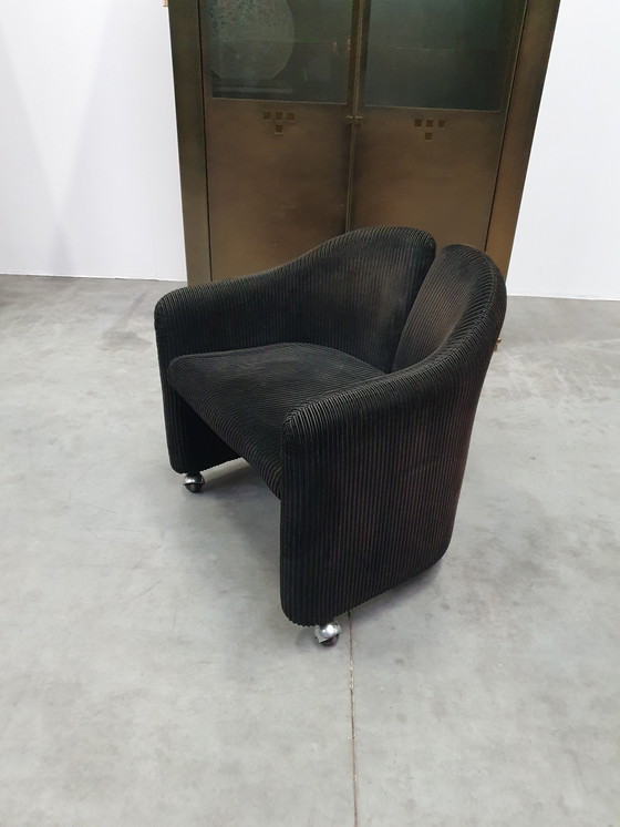 Image 1 of 2x Vintage Eugenio Gerli Tecno mobile lounge chair