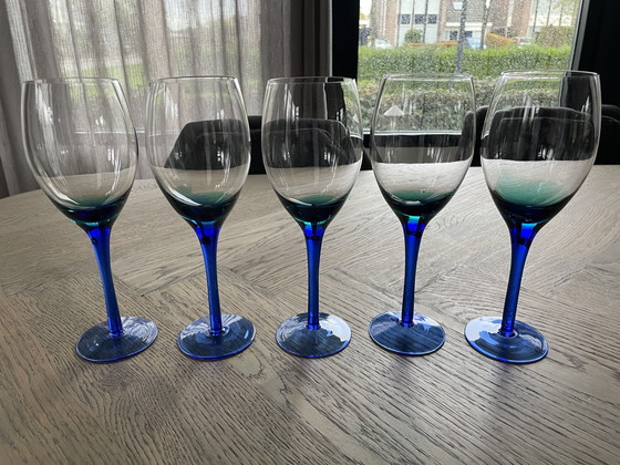 Image 1 of Vintage mondgeblazen glazen 