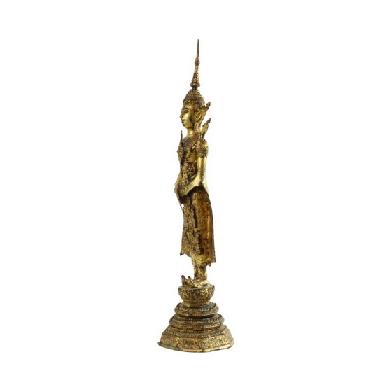 Image 1 of Grand Bouddha debout en bronze