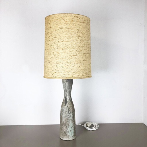 Vintage ceramic studio pottery table lamp by Piet Knepper for Mobach, The Netherlands 1960
