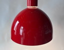 Vintage Joakim Fihn for Belid - Set of 2 "Hero" pendant lamps T1048 - red lacquered metal