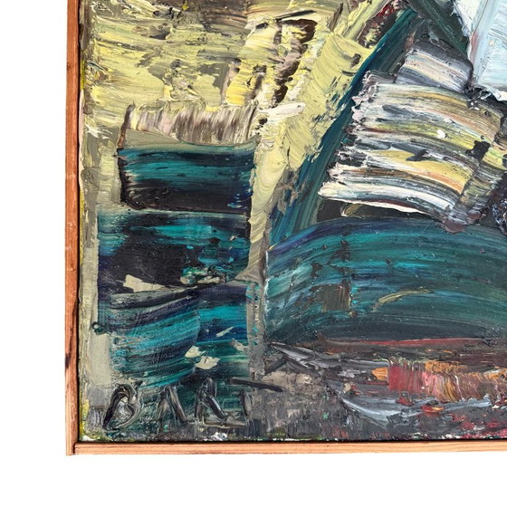 Bart de Graaf, Wassenaar - dipinto ritratto cubista astratto anni '70 – Dipinti e disegni, Altro (photo 12 of 17)