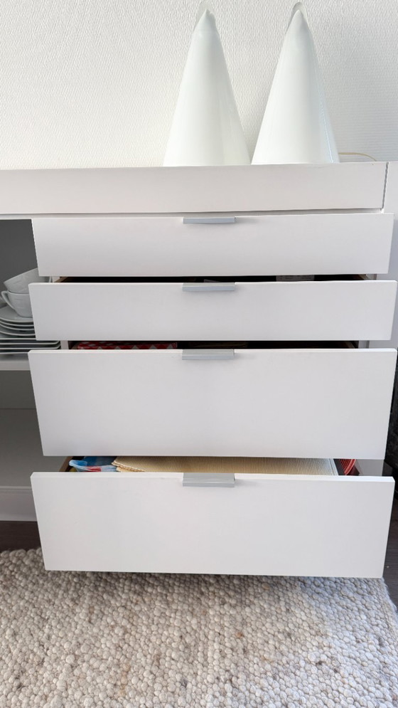 Original Pastoe L-Serie Sideboard - white - length 268cm – Wood, Mdf (photo 3 of 5)