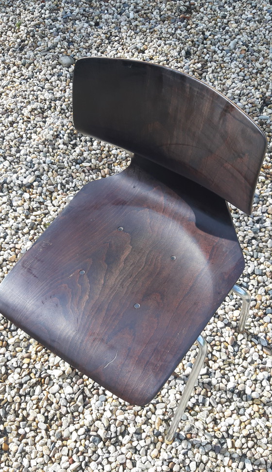 Image 1 of Set van 4 palisander eetkamerstoelen Flötotto Mid Century Design 