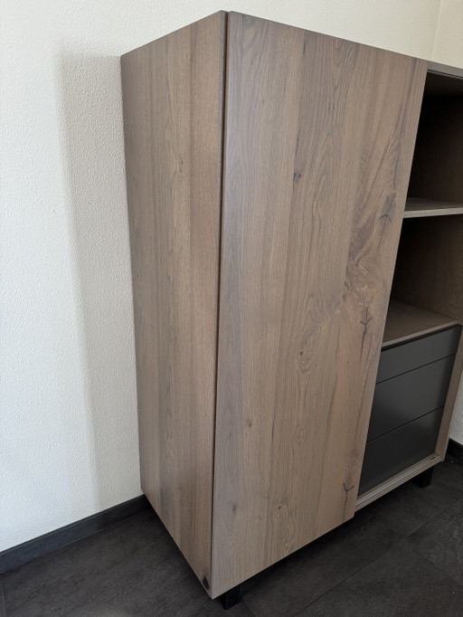Mobile in legno di noce con anta scorrevole e cassetti – wandkast, Wood (photo 2 of 6)