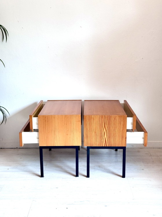 Comodini Minimalisti Vintage Anni '60 – Wood, Metal (photo 8 of 11)