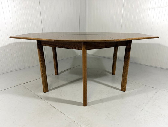 Image 1 of Extendable hexagonal dining table 1970s