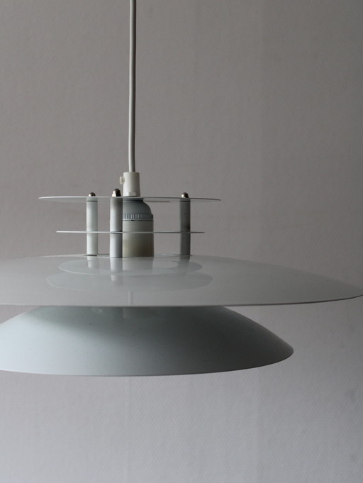 Vintage Deense hanglamp met schalen door Bilka