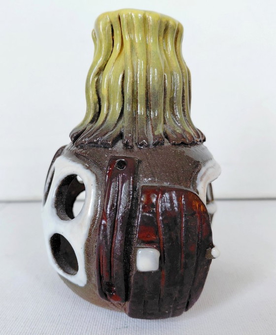 Vintage Brutalist Ceramic Mood Light, 1970s Studio – Brutalist Keramik, Candle holders (photo 4 of 11)