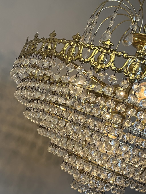 Xl vintage crystal pocket chandelier chandelier pendants
