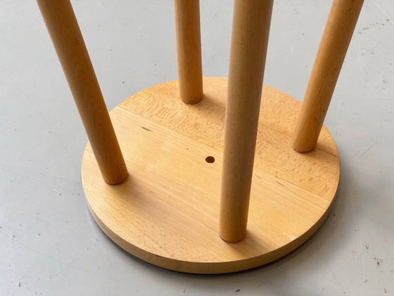 Sgabello da Bar Vintage in Legno Massiccio – Forma Semplice Mid-Century – Sgabelli (photo 8 of 11)