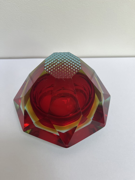 Image 1 of Cendrier vintage Sommerso en verre de Murano, vers 1960